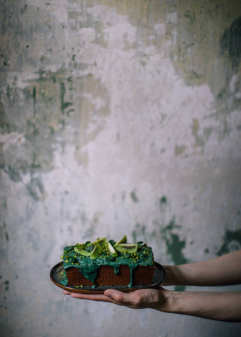 Green zucchini cake